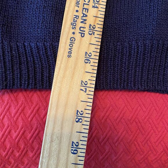 Ralph Lauren Women’s Navy Blue Crest Cardigan Sweater XL Nautical Logo Vintage - Picture 9 of 9